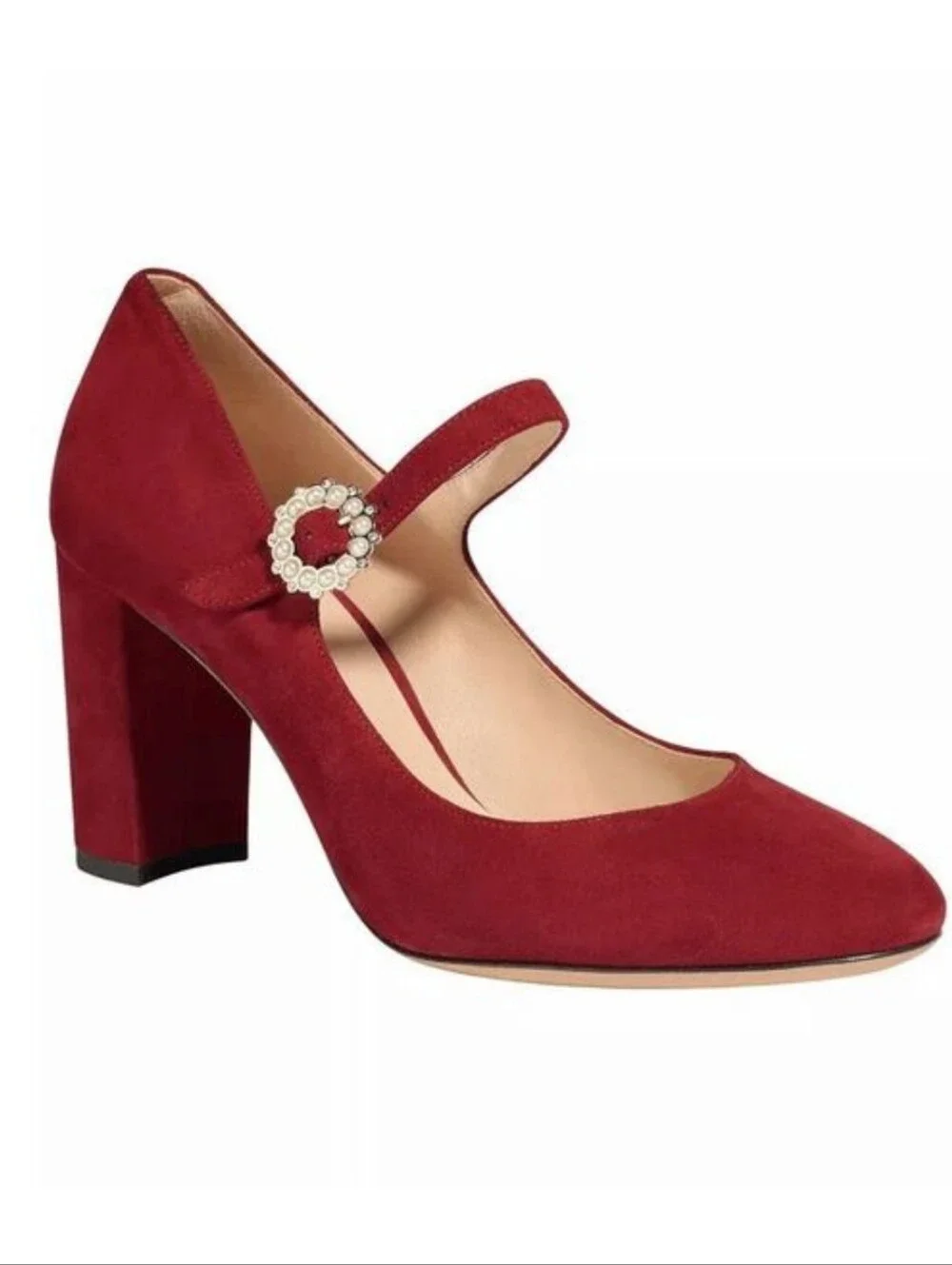 Kate Spade Mara Suede Heels - Red Wine - Size 8